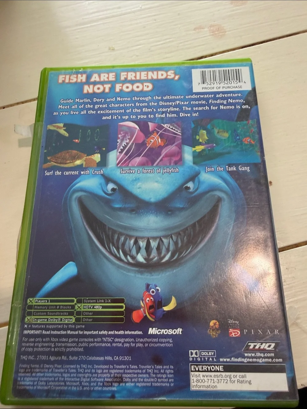 Microsoft Xbox Finding Nemo Game - Blue, Green, Orange
